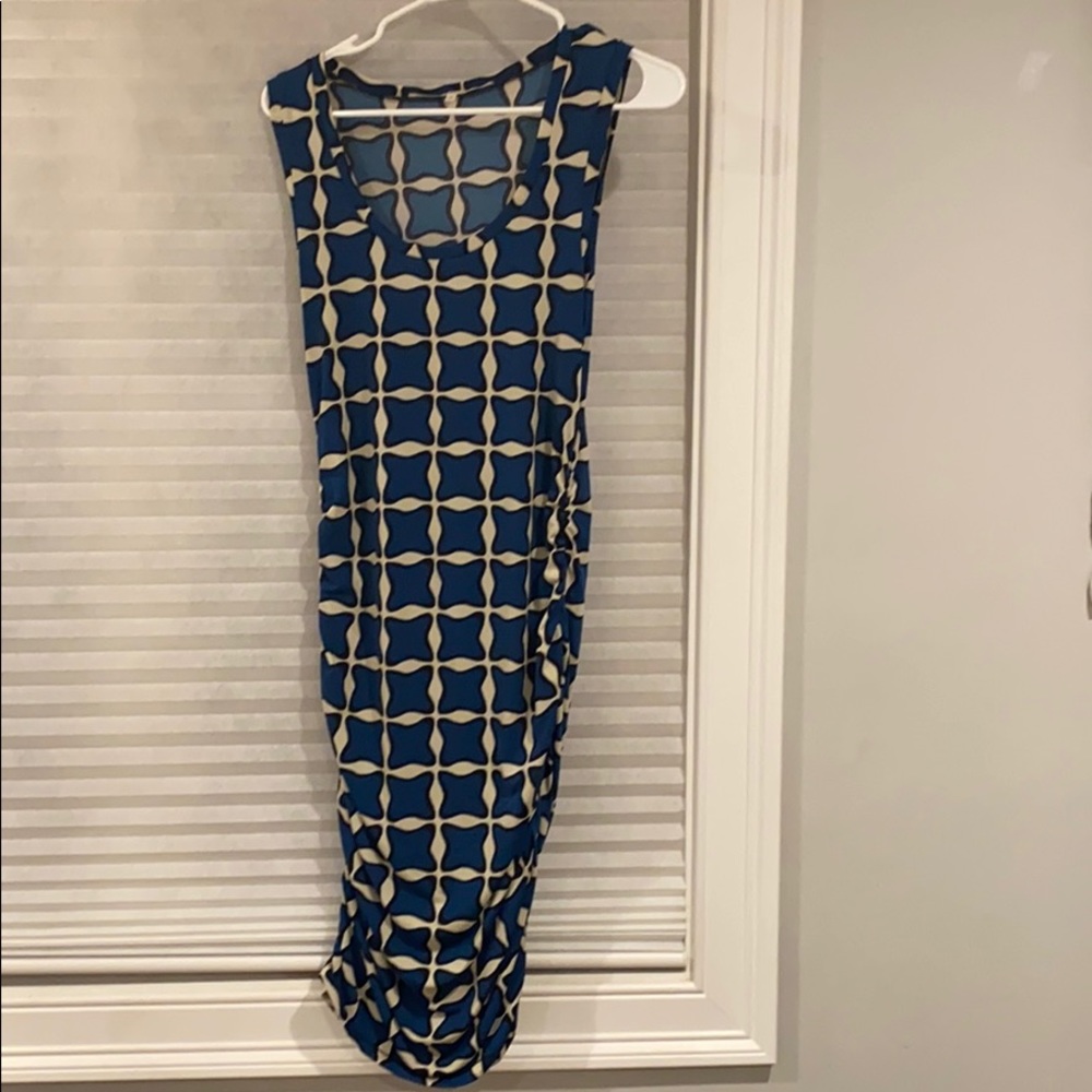 Rachel Roy fitted fully ruched  bodycon dress sz S